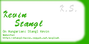 kevin stangl business card